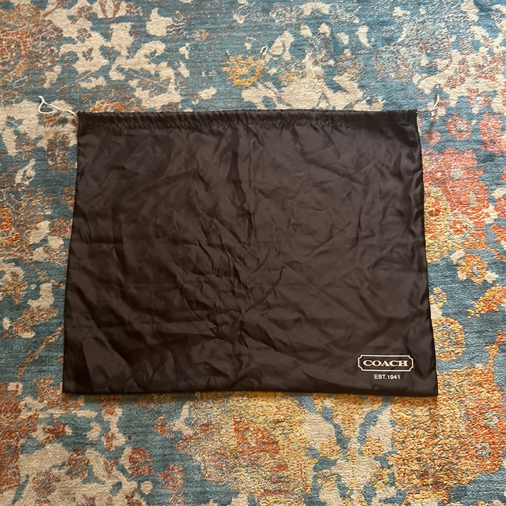 Authentic large coach dust bag